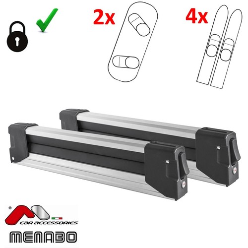 Porte skis sur barres toit - porte, de